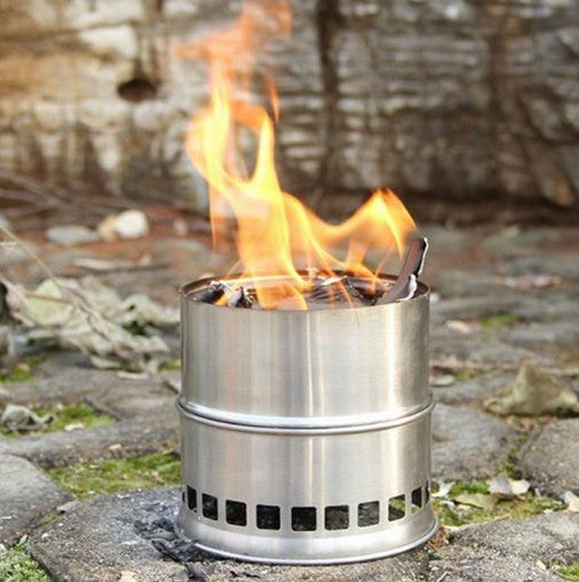 Outdoor Wood Stove Portable Stainless Steel